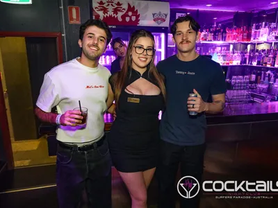 A professional photo of guests enjoying themselves at Cocktails Nightclub from our gallery.