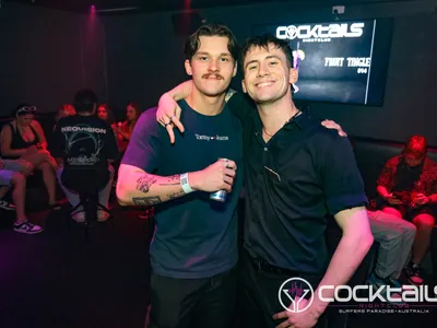 A professional photo of guests enjoying themselves at Cocktails Nightclub from our gallery.