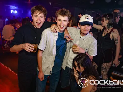 A professional photo of guests enjoying themselves at Cocktails Nightclub from our gallery.