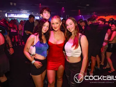 A professional photo of guests enjoying themselves at Cocktails Nightclub from our gallery.