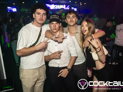 A professional photo of guests enjoying themselves at Cocktails Nightclub from our gallery.