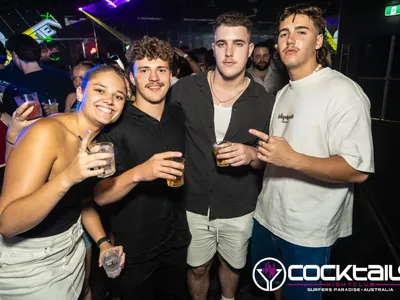 A professional photo of guests enjoying themselves at Cocktails Nightclub from our gallery.