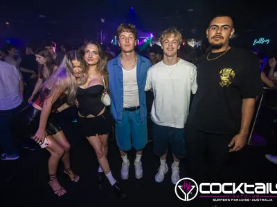 A professional photo of guests enjoying themselves at Cocktails Nightclub from our gallery.