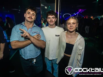 A professional photo of guests enjoying themselves at Cocktails Nightclub from our gallery.