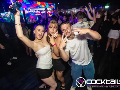 A professional photo of guests enjoying themselves at Cocktails Nightclub from our gallery.