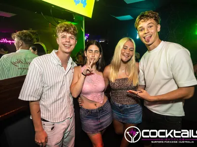 A professional photo of guests enjoying themselves at Cocktails Nightclub from our gallery.