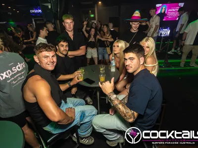 A professional photo of guests enjoying themselves at Cocktails Nightclub from our gallery.