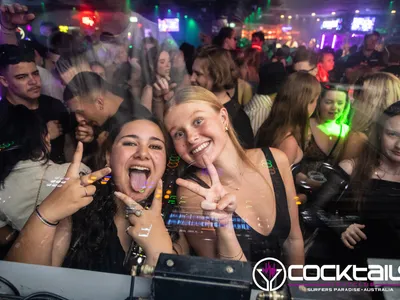 A professional photo of guests enjoying themselves at Cocktails Nightclub from our gallery.