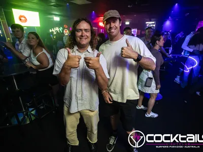 A professional photo of guests enjoying themselves at Cocktails Nightclub from our gallery.