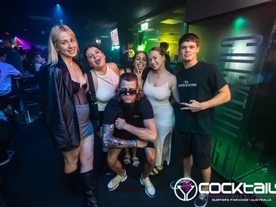 A professional photo of guests enjoying themselves at Cocktails Nightclub from our gallery.