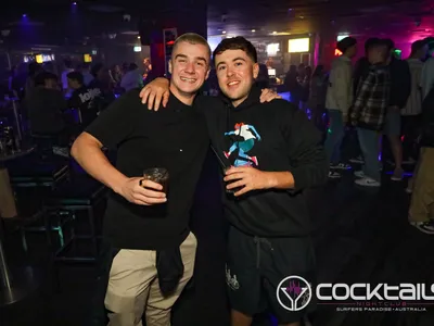 A professional photo of guests enjoying themselves at Cocktails Nightclub from our gallery.