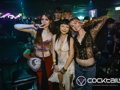 A professional photo of guests enjoying themselves at Cocktails Nightclub from our gallery.