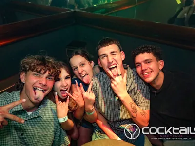 A professional photo of guests enjoying themselves at Cocktails Nightclub from our gallery.