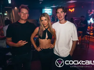 A professional photo of guests enjoying themselves at Cocktails Nightclub from our gallery.