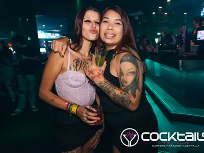 A professional photo of guests enjoying themselves at Cocktails Nightclub from our gallery.