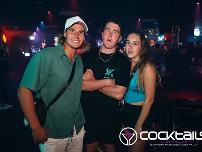 A professional photo of guests enjoying themselves at Cocktails Nightclub from our gallery.