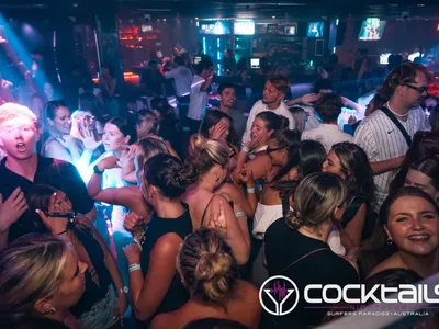 A professional photo of guests enjoying themselves at Cocktails Nightclub from our gallery.