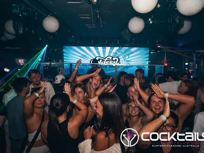 A professional photo of guests enjoying themselves at Cocktails Nightclub from our gallery.