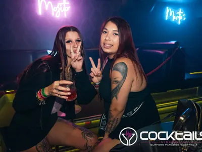 A professional photo of guests enjoying themselves at Cocktails Nightclub from our gallery.