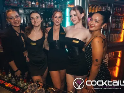 A professional photo of guests enjoying themselves at Cocktails Nightclub from our gallery.