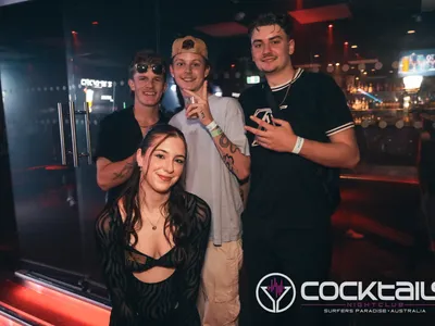 A professional photo of guests enjoying themselves at Cocktails Nightclub from our gallery.