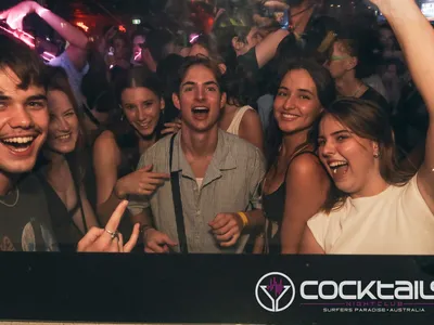 A professional photo of guests enjoying themselves at Cocktails Nightclub from our gallery.