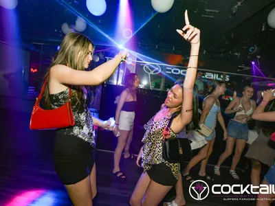 A professional photo of guests enjoying themselves at Cocktails Nightclub from our gallery.