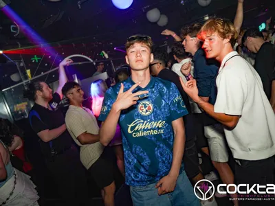 A professional photo of guests enjoying themselves at Cocktails Nightclub from our gallery.