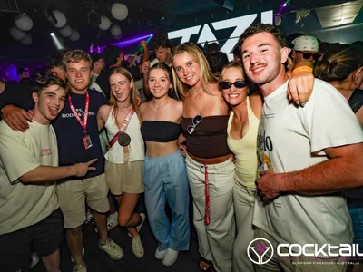 A professional photo of guests enjoying themselves at Cocktails Nightclub from our gallery.