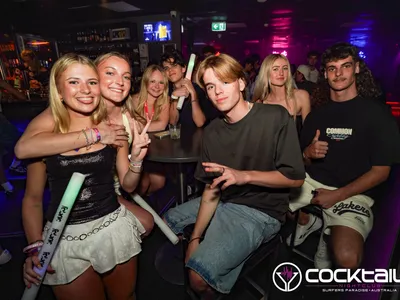 A professional photo of guests enjoying themselves at Cocktails Nightclub from our gallery.