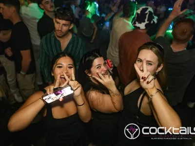 A professional photo of guests enjoying themselves at Cocktails Nightclub from our gallery.