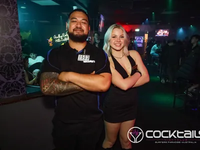 A professional photo of guests enjoying themselves at Cocktails Nightclub from our gallery.