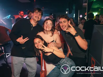 A professional photo of guests enjoying themselves at Cocktails Nightclub from our gallery.