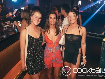 A professional photo of guests enjoying themselves at Cocktails Nightclub from our gallery.