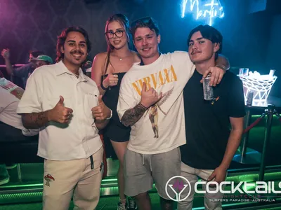 A professional photo of guests enjoying themselves at Cocktails Nightclub from our gallery.