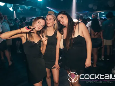 A professional photo of guests enjoying themselves at Cocktails Nightclub from our gallery.