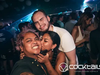 A professional photo of guests enjoying themselves at Cocktails Nightclub from our gallery.