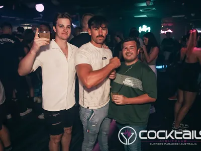 A professional photo of guests enjoying themselves at Cocktails Nightclub from our gallery.