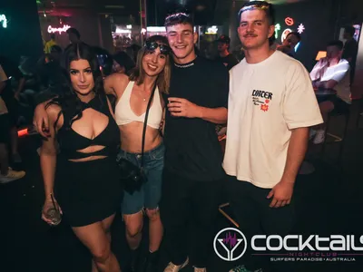 A professional photo of guests enjoying themselves at Cocktails Nightclub from our gallery.