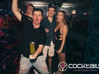 A professional photo of guests enjoying themselves at Cocktails Nightclub from our gallery.