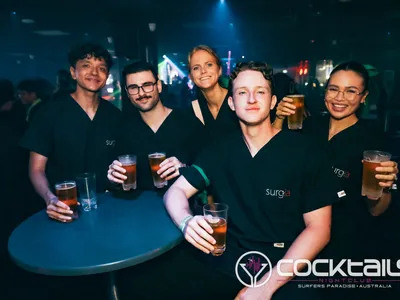 A professional photo of guests enjoying themselves at Cocktails Nightclub from our gallery.