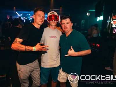 A professional photo of guests enjoying themselves at Cocktails Nightclub from our gallery.