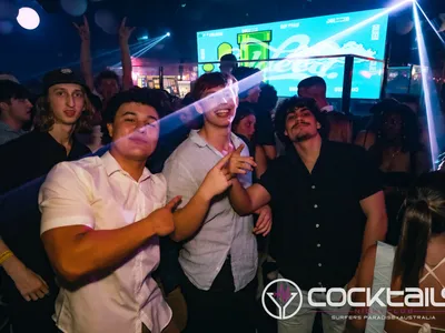 A professional photo of guests enjoying themselves at Cocktails Nightclub from our gallery.