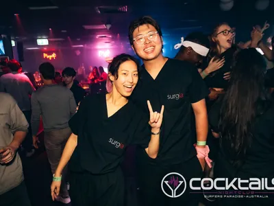 A professional photo of guests enjoying themselves at Cocktails Nightclub from our gallery.