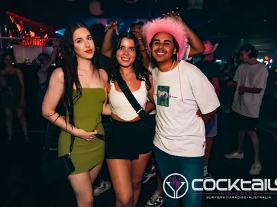 A professional photo of guests enjoying themselves at Cocktails Nightclub from our gallery.