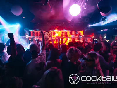 A professional photo of guests enjoying themselves at Cocktails Nightclub from our gallery.