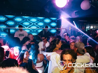 A professional photo of guests enjoying themselves at Cocktails Nightclub from our gallery.