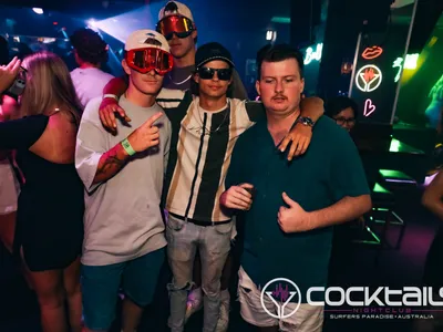 A professional photo of guests enjoying themselves at Cocktails Nightclub from our gallery.