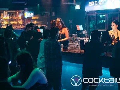 A professional photo of guests enjoying themselves at Cocktails Nightclub from our gallery.