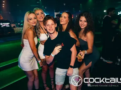 A professional photo of guests enjoying themselves at Cocktails Nightclub from our gallery.